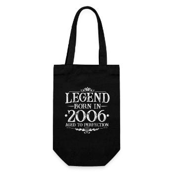 Légende depuis 2006 Vintage Born Anniversaire - Sac à bouteille - noir - Devant