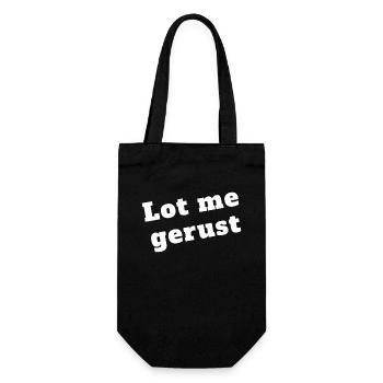 Lot me alone, Antwerpen Dialekt Hemden - Geschenkbeutel für Flaschen - Schwarz - Vorne