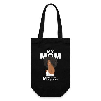My Mom lover Gift - Mother Day - Geschenkbeutel für Flaschen - Schwarz - Vorne