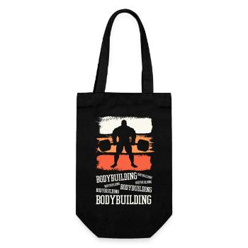 Bodybuilding Bodybuilder Gewichtheben Kraftsport - Geschenkbeutel für Flaschen - Schwarz - Vorne