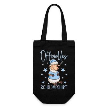 Schafshirt - Offizielles Schlafshirt Schaf - Geschenkbeutel für Flaschen - Schwarz - Vorne