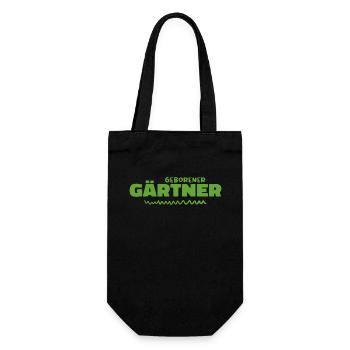 Geborener gärtner - Geschenkbeutel für Flaschen - Schwarz - Vorne
