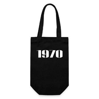 1970 - Cadeau né en 1970 - Sac à bouteille - noir - Devant