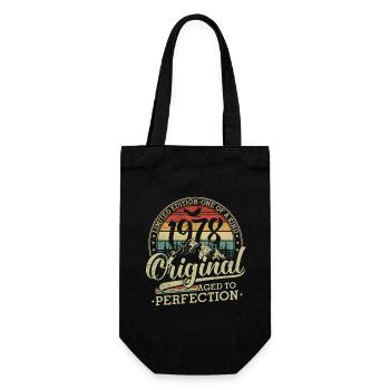 Vintage né en 1978 Vintage Vintage Anniversaire - Sac à bouteille - noir - Devant
