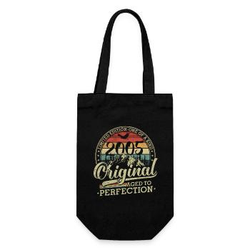 Vintage né 2005 Vintage Vintage Anniversaire - Sac à bouteille - noir - Devant