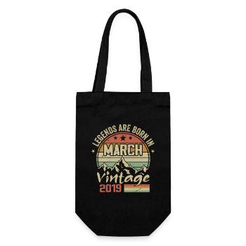 Les Légendes Sont Nées En Mars 2019 Cadeau Vintage - Sac à bouteille - noir - Devant