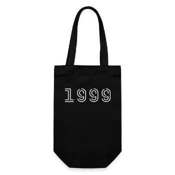 1999 Jahrgang geboren Vintage Geburtstag 1999 - Geschenkbeutel für Flaschen - Schwarz - Vorne