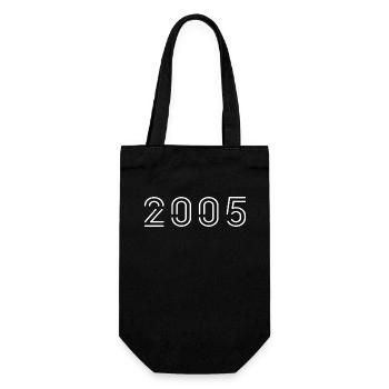 2005 Vintage Born Vintage Birthday 2005 - Gift Bag for Bottles - black - Front