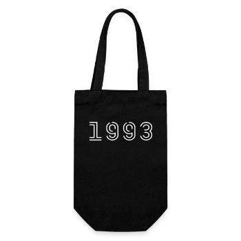 1993 Jahrgang geboren Vintage Geburtstag 1993 - Geschenkbeutel für Flaschen - Schwarz - Vorne