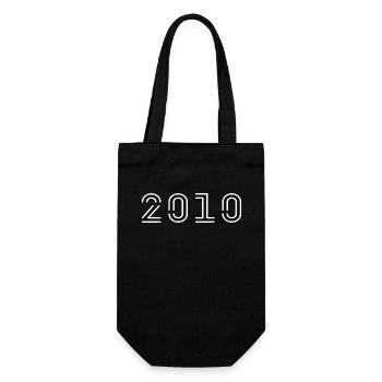 2010 Jahrgang geboren Vintage Geburtstag 2010 - Geschenkbeutel für Flaschen - Schwarz - Vorne