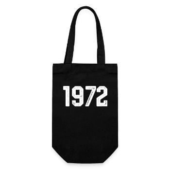 1972 Jahrgang geboren Vintage 1972 Geburtstag 1972 - Geschenkbeutel für Flaschen - Schwarz - Vorne