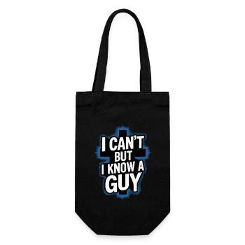 Jésus - je ne peux pas, mais je connais quelqu’un - Sac à bouteille - noir - Devant