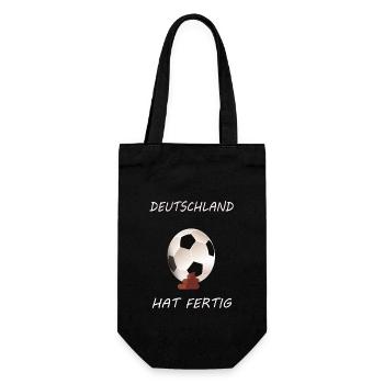 Mal wieder abgefertigt, Tschüssi Ihr Profis - Geschenkbeutel für Flaschen - Schwarz - Vorne