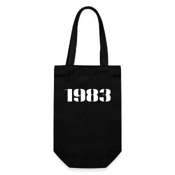 1983 - Cadeau né en 1983 - Sac à bouteille - noir - Devant