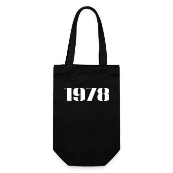 1978 - Gift born in 1978 - Gift Bag for Bottles - black - Front