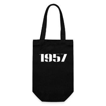 1957 - Cadeau né en 1957 - Sac à bouteille - noir - Devant