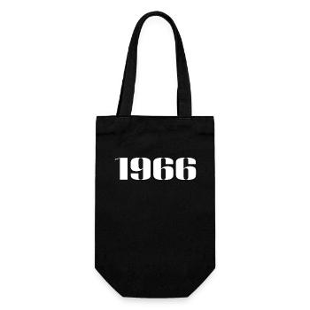 1966 - Gift born in 1966 - Gift Bag for Bottles - black - Front