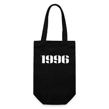 1996 - Gift born in 1996 - Gift Bag for Bottles - black - Front