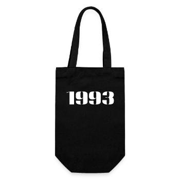 1993 - Gift born in 1993 - Gift Bag for Bottles - black - Front