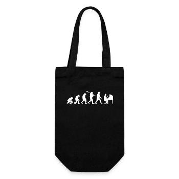 Evolution Piano Pianist Piano - Gift Bag for Bottles - black - Front