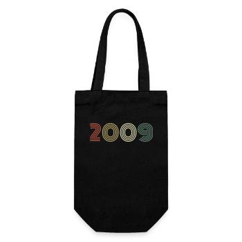 2009 Anniversaire Millésime 2009 Cadeau 2009 - Sac à bouteille - noir - Devant