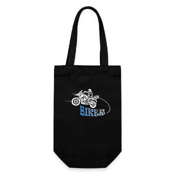 Biker Motorcycle Motorsport Gift - Gift Bag for Bottles - black - Front