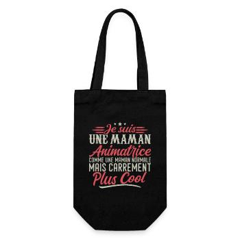 I'm a mom Animator, downright cool - Gift Bag for Bottles - black - Front