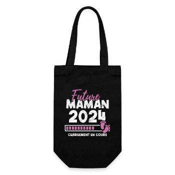 Future maman 2024 chargement en cours - Sac à bouteille - noir - Devant