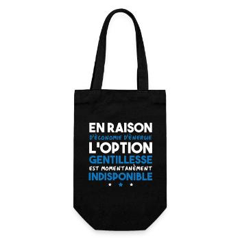 Option gentillesse indisponible - Sac à bouteille - noir - Devant