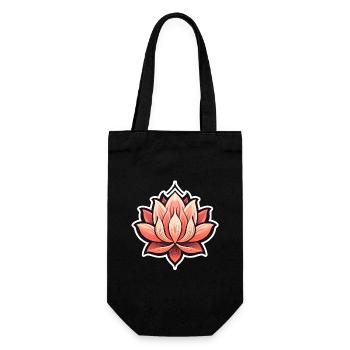 Lotus - Geschenkbeutel für Flaschen - Schwarz - Vorne