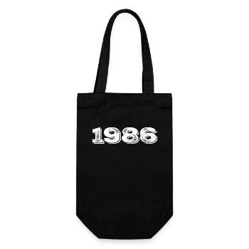 Birthday Gift 1986 - 1986 - Gift Bag for Bottles - black - Front