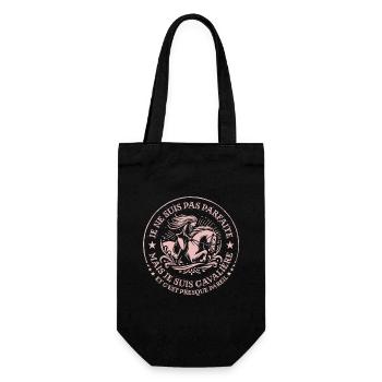 je ne suis pas parfaite mais je suis cavalière - Sac à bouteille - noir - Devant