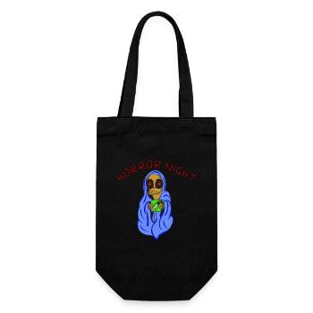 Horror Night Cute Cozy Monster Movie Night - Gift Bag for Bottles - black - Front