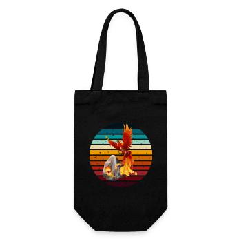 Phoenix Above - Gift Bag for Bottles - black - Front