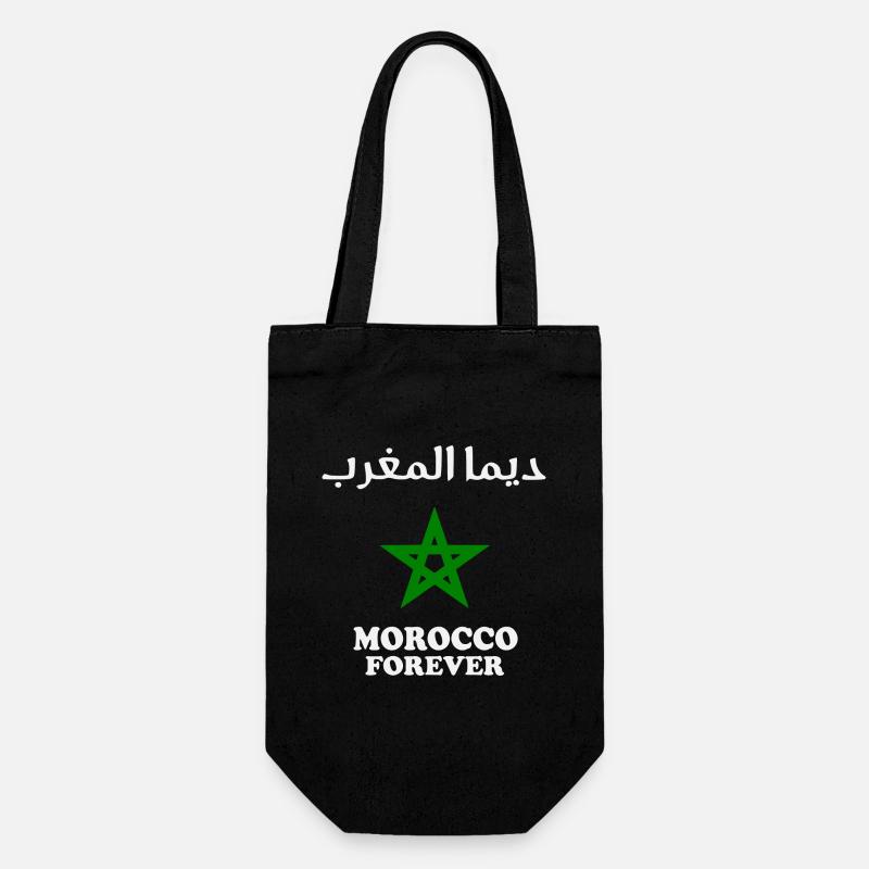 Dima maghrib - Marokko - Geschenkbeutel für Flaschen - Schwarz