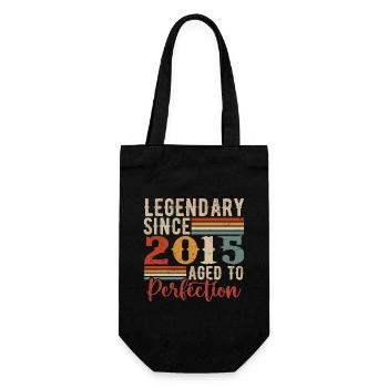 Légendaire Depuis 2015 Cadeau D'anniversaire 2015 - Sac à bouteille - noir - Devant