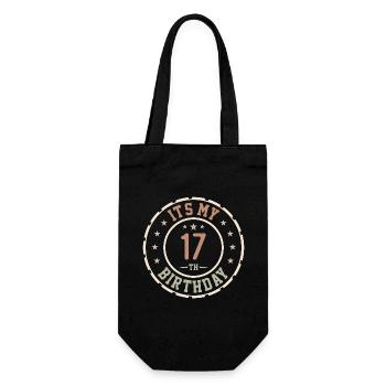 C'est Mon 17e Anniversaire Cadeau 17 Ans - Sac à bouteille - noir - Devant