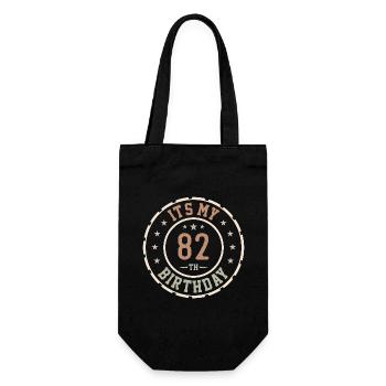 It's My 82nd Birthday 82 Year Old Gift - Gift Bag for Bottles - black - Front