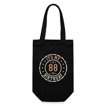 It's My 88th Birthday Gift 88 Years - Gift Bag for Bottles - black - Front