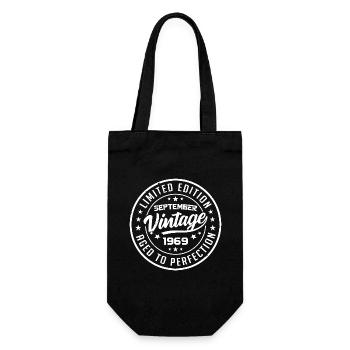 September 1969 Birthday Gift September 1969 - Gift Bag for Bottles - black - Front