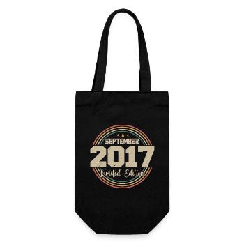 September 2017 Birthday Gift 2017 - Gift Bag for Bottles - black - Front