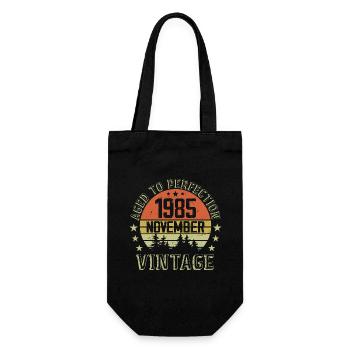 Anniversaire Novembre 1985 Cadeau Vintage Novembre - Sac à bouteille - noir - Devant