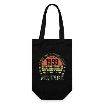 Birthday November 1999 Vintage November Gift - Gift Bag for Bottles - black - Front