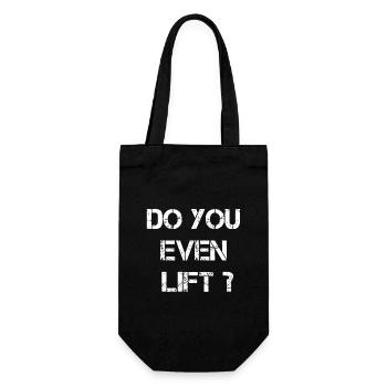 Soulevez-vous même ? Drôle de citation de fitness Gym Workout - Sac à bouteille - noir - Devant