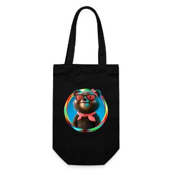 Maman Ours Mère Femme Cadeau Parents - Sac à bouteille - noir - Devant