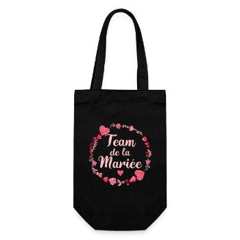 Mariage Femme EVJF Pour Copines Team Mariée - Sac à bouteille - noir - Devant