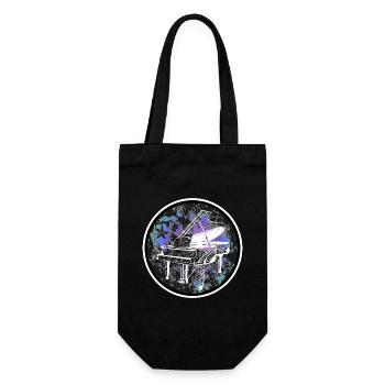 Conception de piano - Sac à bouteille - noir - Devant