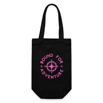Moods Cycling pink - Geschenkbeutel für Flaschen - Schwarz - Vorne
