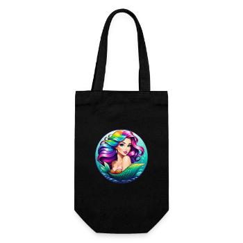 The Mermaid - Geschenkbeutel für Flaschen - Schwarz - Vorne