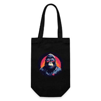 The Ape - Geschenkbeutel für Flaschen - Schwarz - Vorne